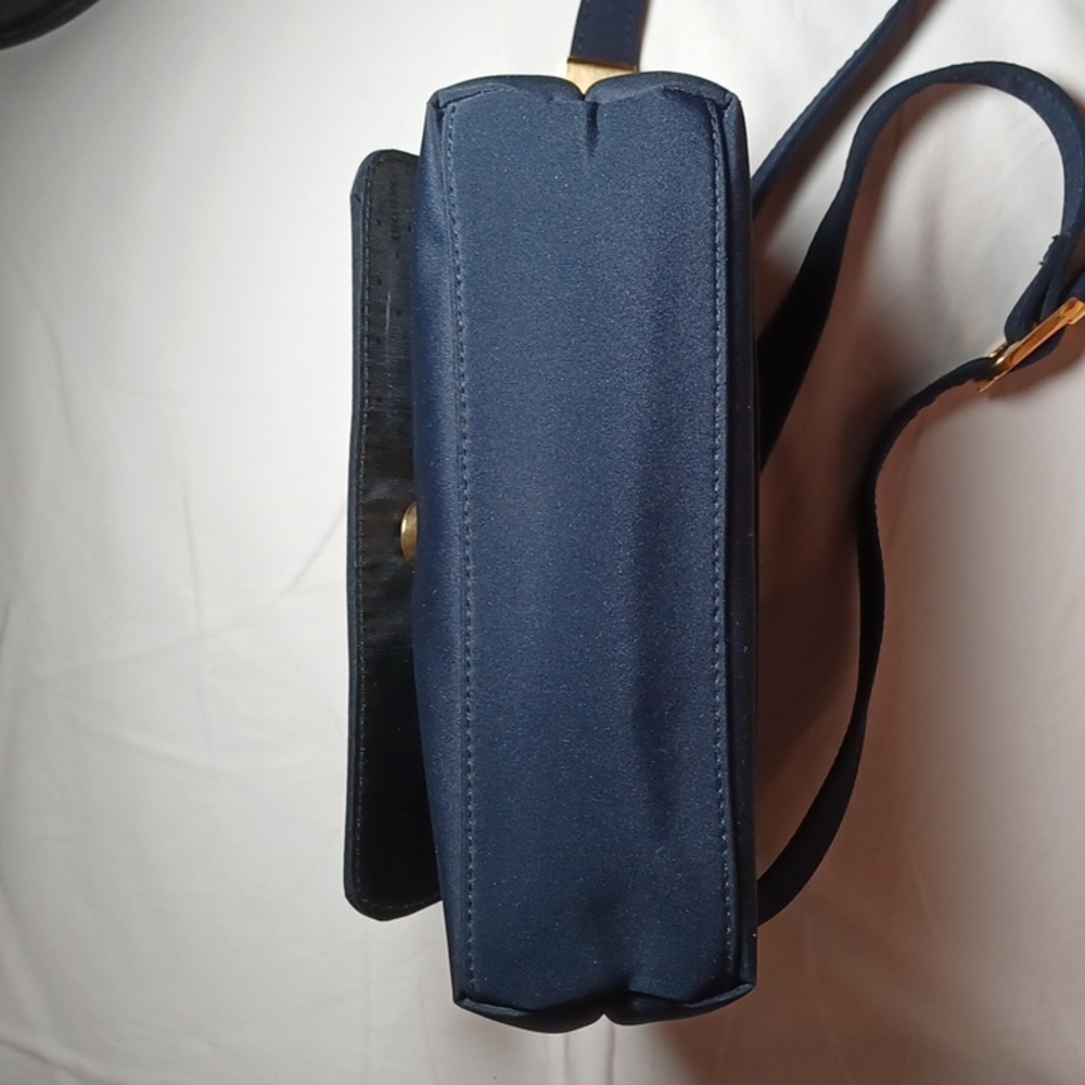 Jennifer Moore Navy Fabric Cross Body/Shoulder Bag - Picture 10 of 12